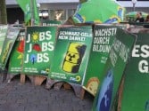 Plakatierparty Gegen Schwarz-Gelb hilft nur Grün